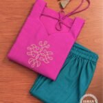 Mangalagiri Cotton with Aari Kolam Work