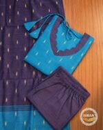 Navy Raw Silk Festive Set1